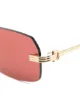 Cartier Eyewear Rahmenlose Sonnenbrille