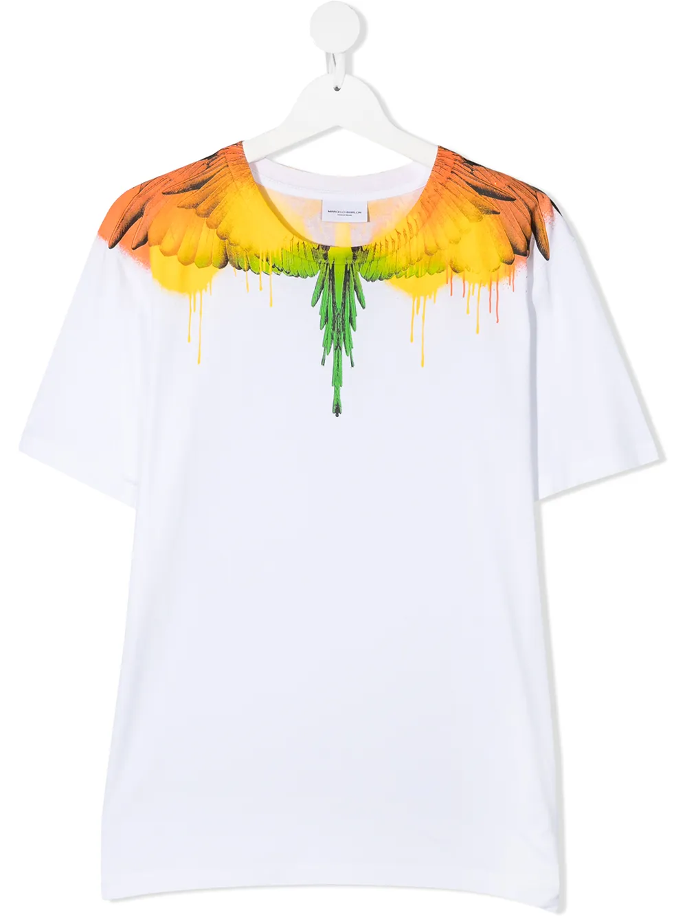 фото Marcelo burlon county of milan kids футболка с принтом wings