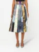 Dolce & Gabbana patchwork-print midi skirt