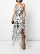 Imagem 2 de Marchesa Notte Vestido de festa com aplicação de contas