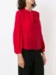 Emporio Armani Blusa de seda com amarração