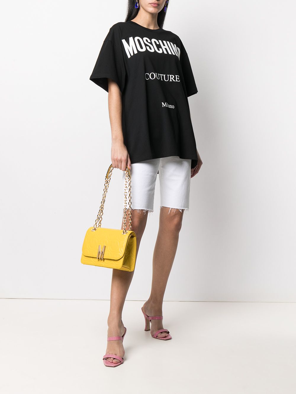 Moschino Couture oversized T-shirt - Zwart