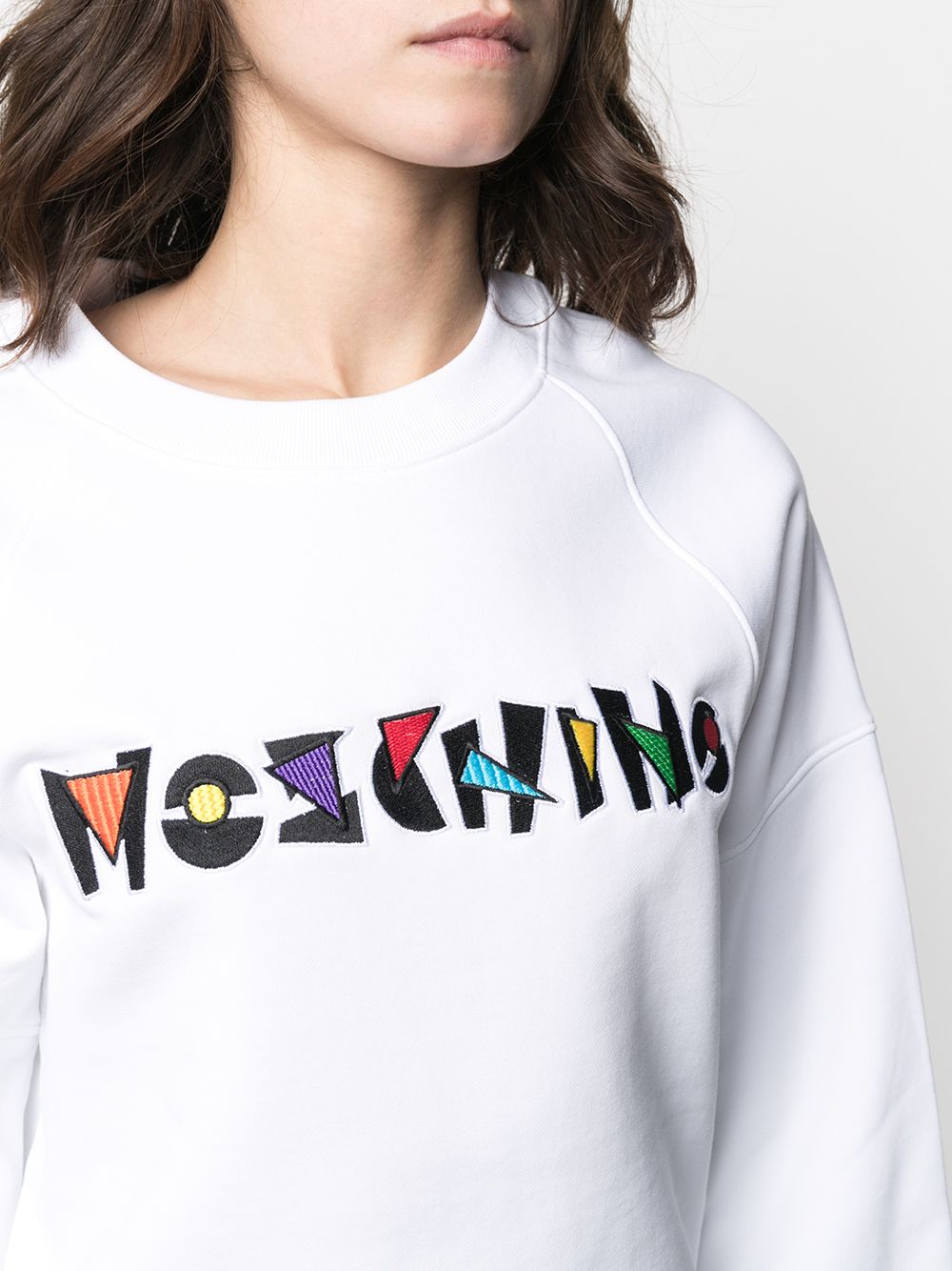 фото Moschino толстовка с вышитым логотипом