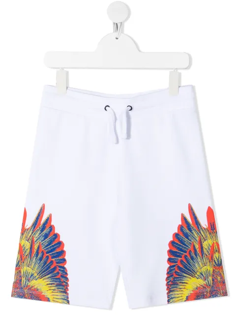 Marcelo Burlon County Of Milan Kids Wings print track shorts