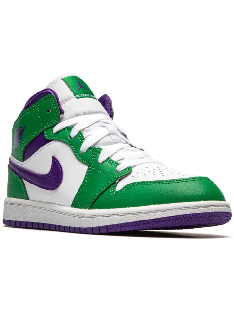Jordan Kids Jordan 1 Mid "Hulk" sneakers