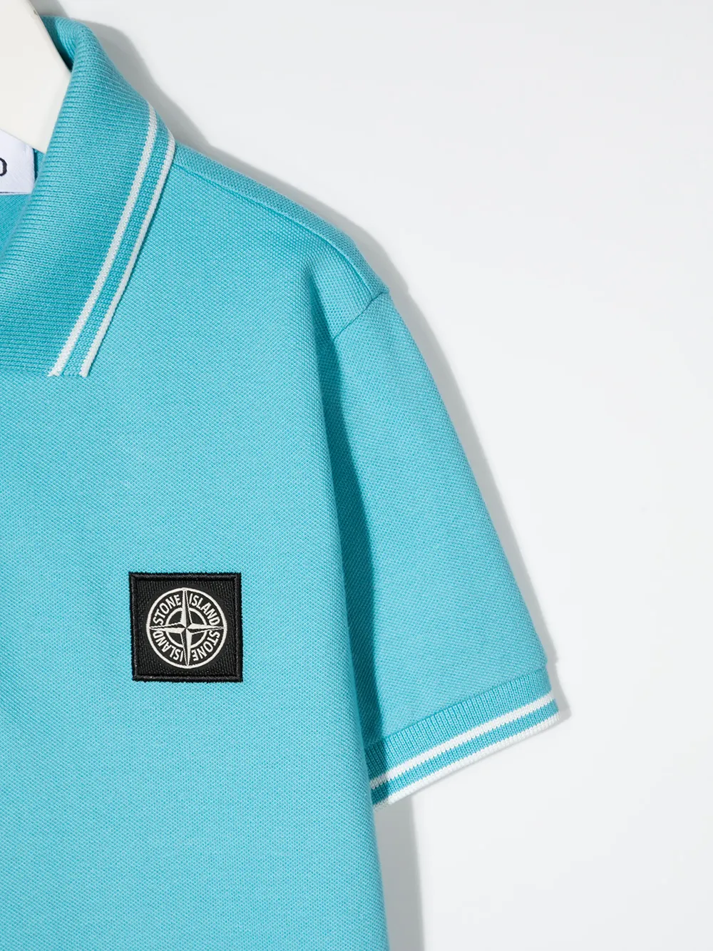 фото Stone island junior рубашка поло с нашивкой-логотипом