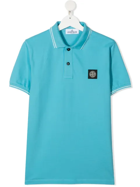 Stone Island Junior قميص بولو بشارة شعار الماركة