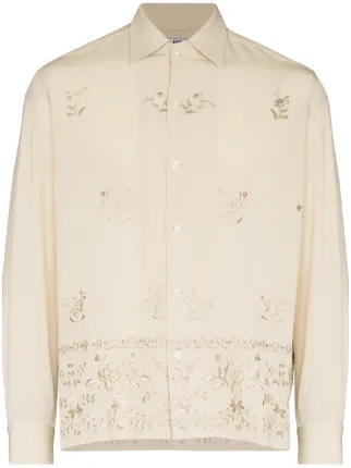 BODE floral-embroidered long-sleeve 