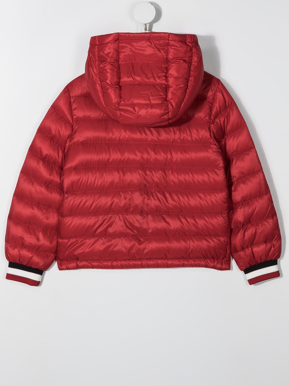 фото Moncler enfant пуховик с нашивкой-логотипом