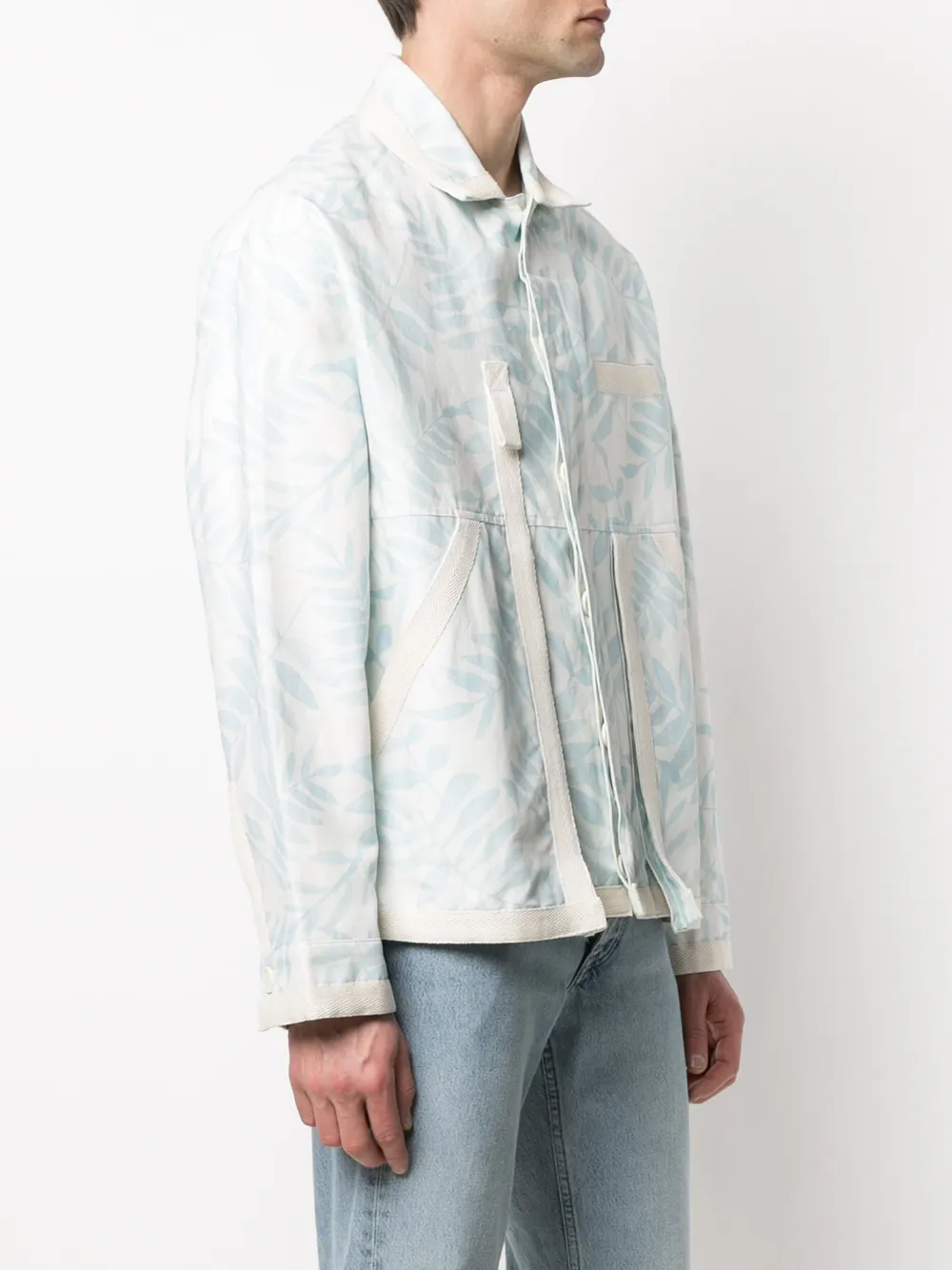 Jacquemus Le Blouson Leaf Pattern Jacket - Farfetch