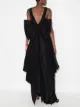 Carolina Herrera V-neck bow-detail maxi dress