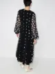 Carolina Herrera polka dot pleated midi dress