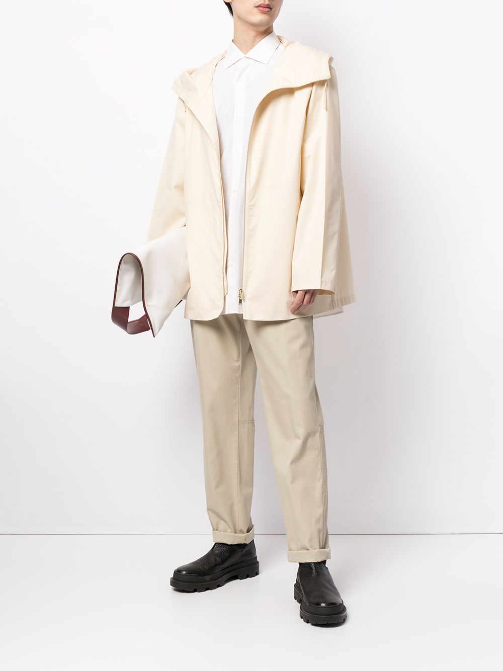 фото Jil sander куртка на молнии с капюшоном