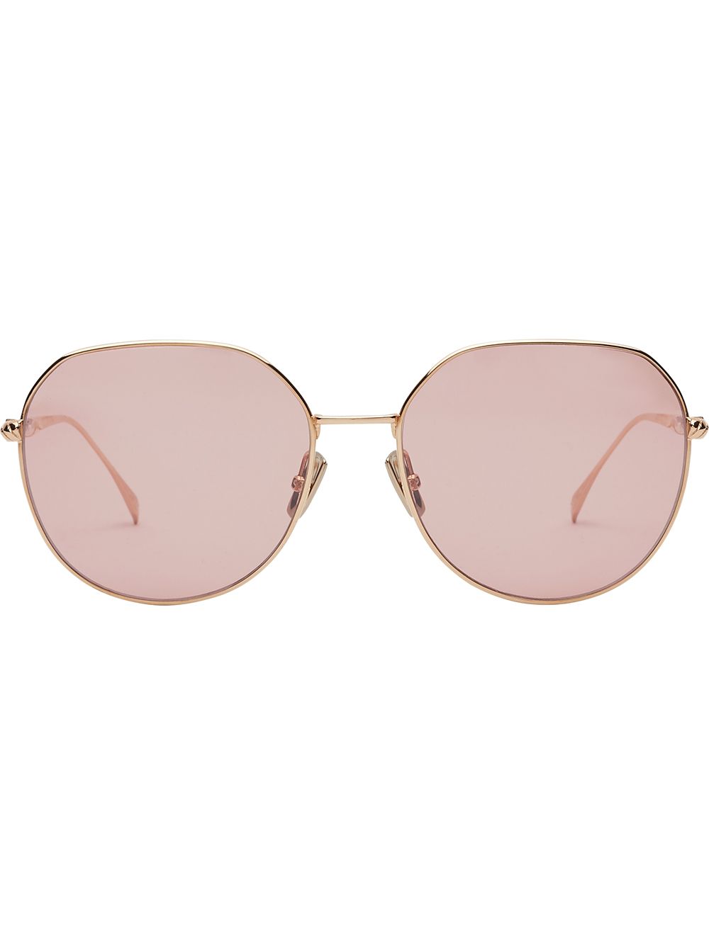 FF Baguette round frame sunglasses