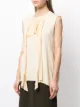 Jil Sander draped detail knitted top