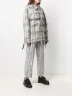 Song For The Mute distressed checked shirt jacket