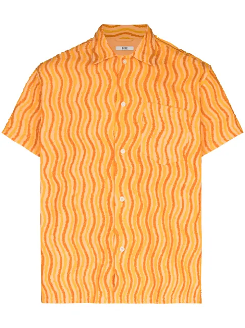 BODE wave-print short-sleeve Shirt - Farfetch
