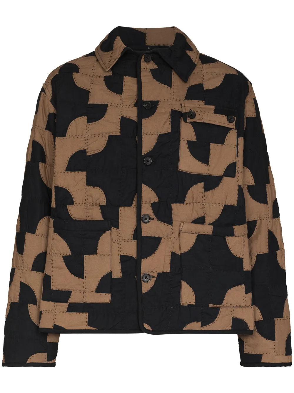 BODE BODE DRUNKARDS QUILT JKT BRWN BLK
