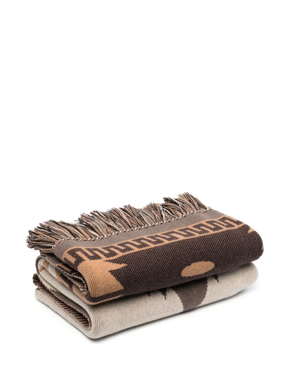 Alanui Icon Cashmere-wool Blanket In Brown