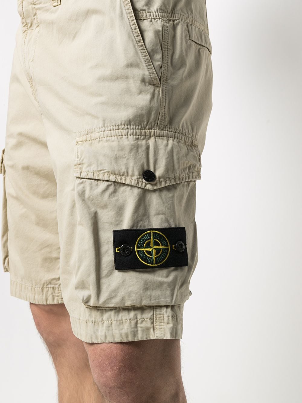 фото Stone island шорты карго с нашивкой-логотипом