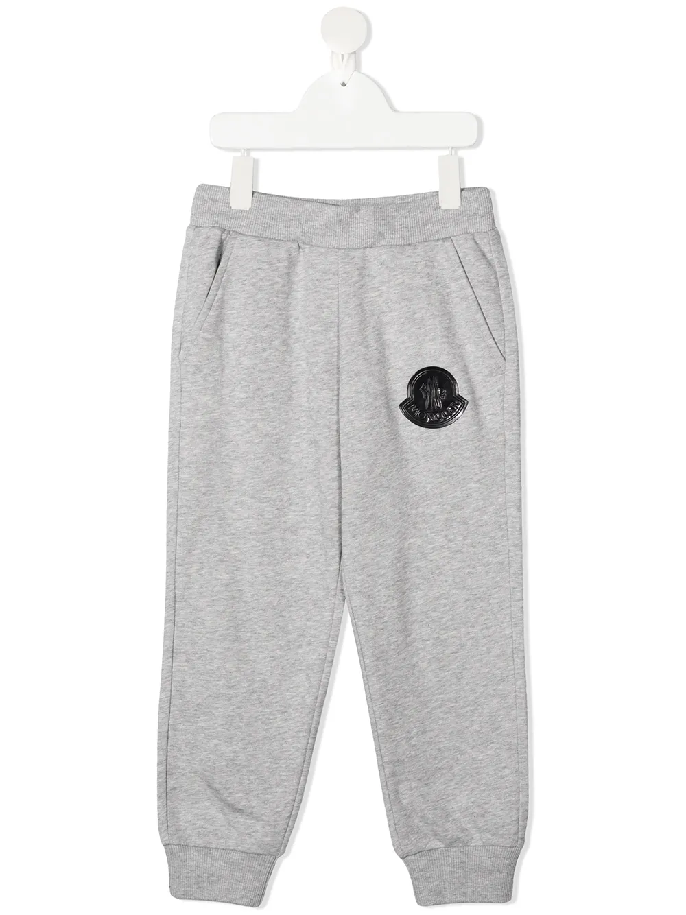 

Moncler Enfant pants con parche del logo - Gris