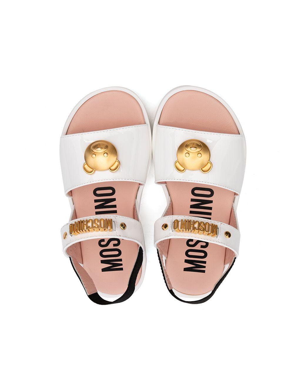 фото Moschino kids сандалии с декором teddy bear