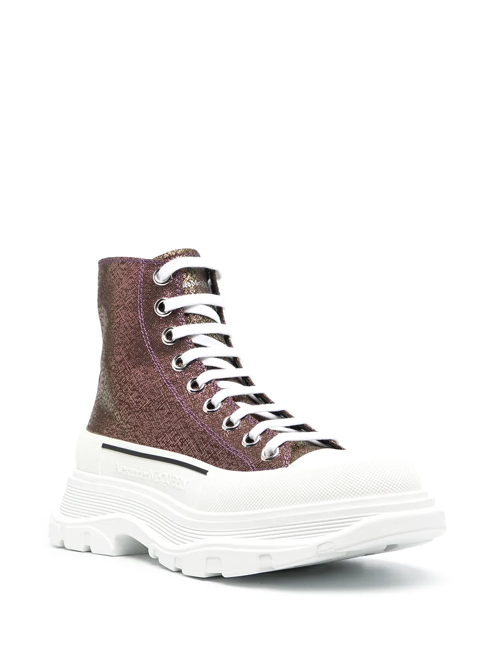 фото Alexander mcqueen высокие кеды tread slick