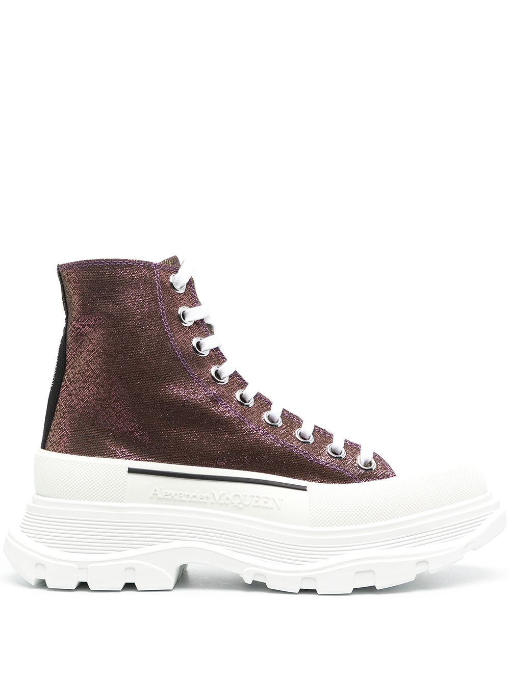 фото Alexander mcqueen высокие кеды tread slick