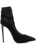 Le Silla crystal-embellished sock pumps - Black