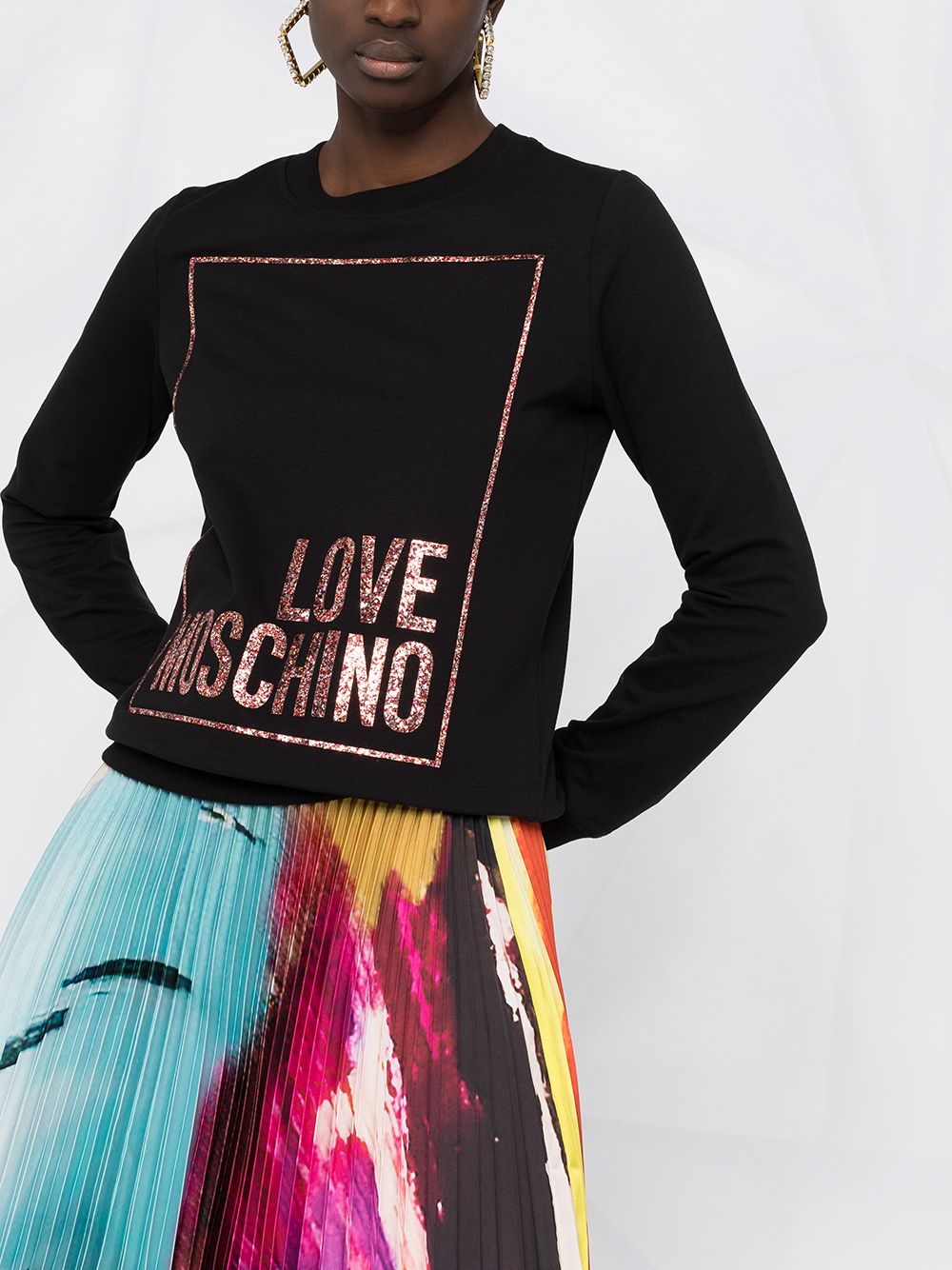 фото Love moschino толстовка с логотипом