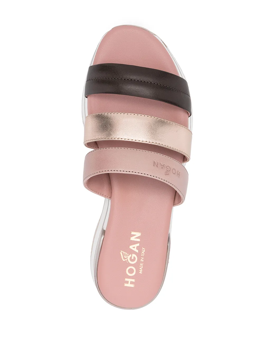 Hogan Sandalen met drie bandjes Roze