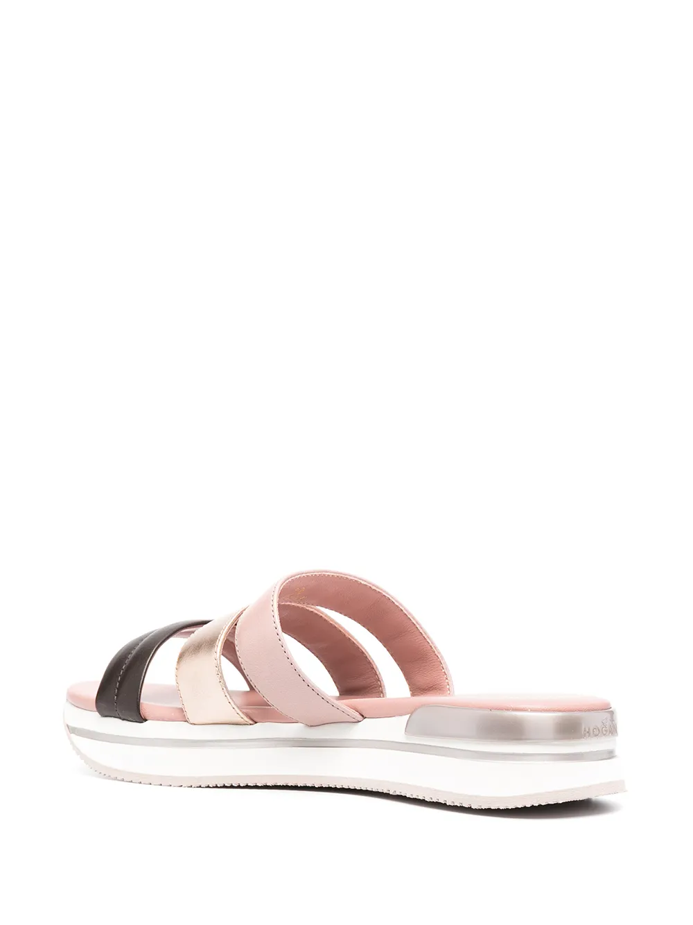 Hogan Sandalen met drie bandjes Roze
