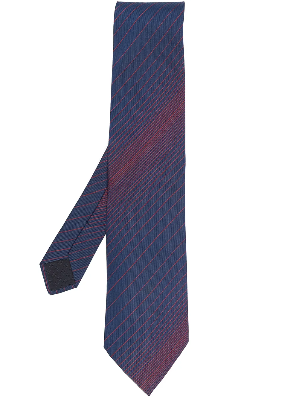 

Hermès 2000s diagonal-stripe silk tie - Blue