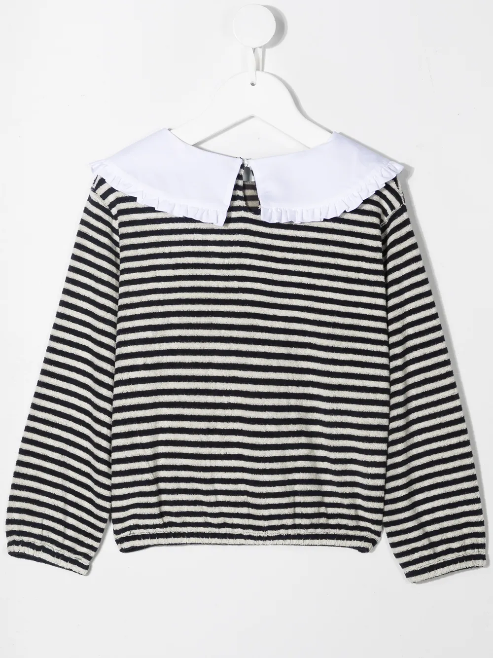 фото Douuod kids peter pan-collar stripe-print jumper