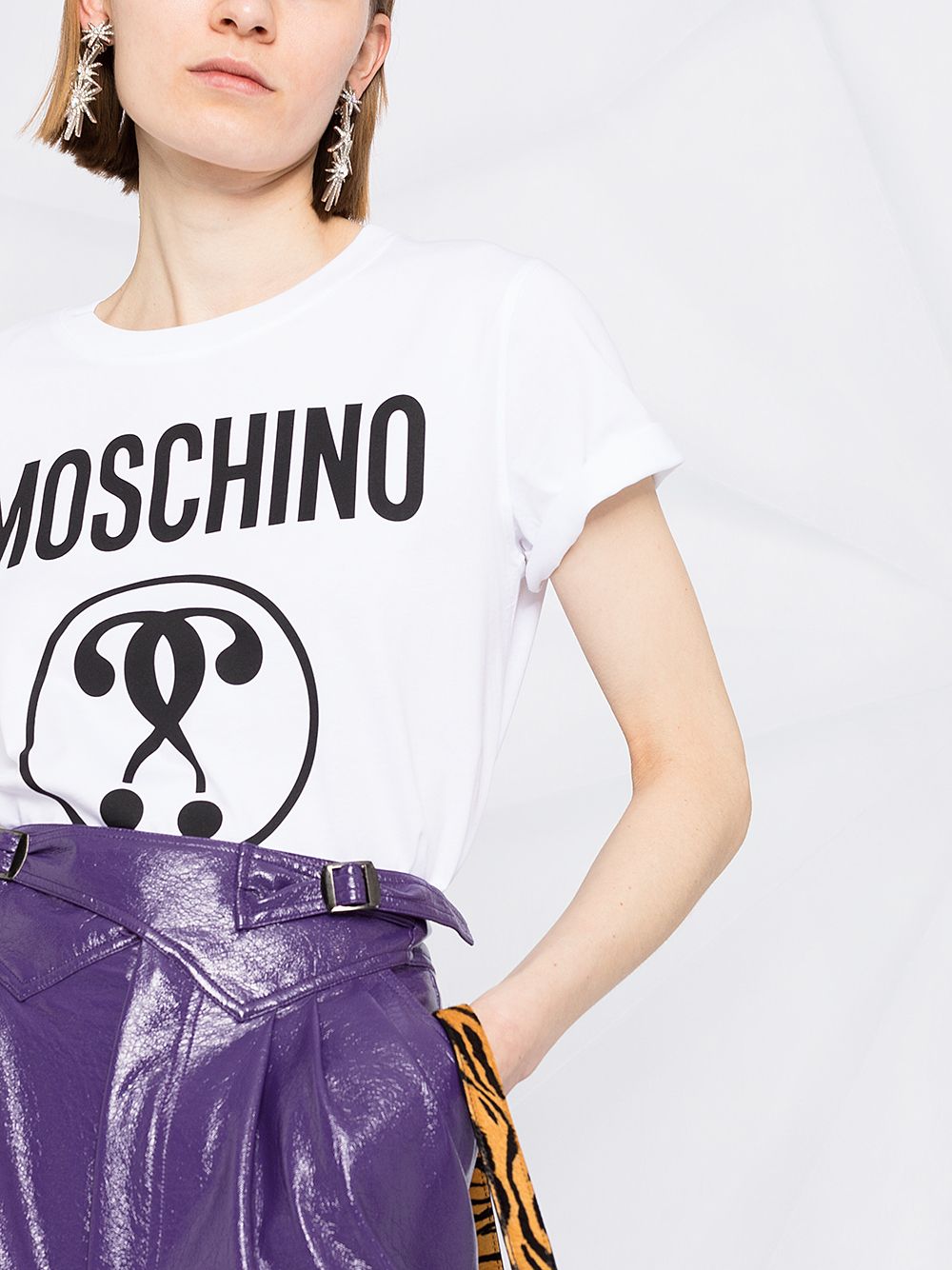 фото Moschino футболка с короткими рукавами и логотипом