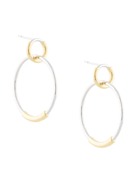 Eshvi double-hoop earrings 