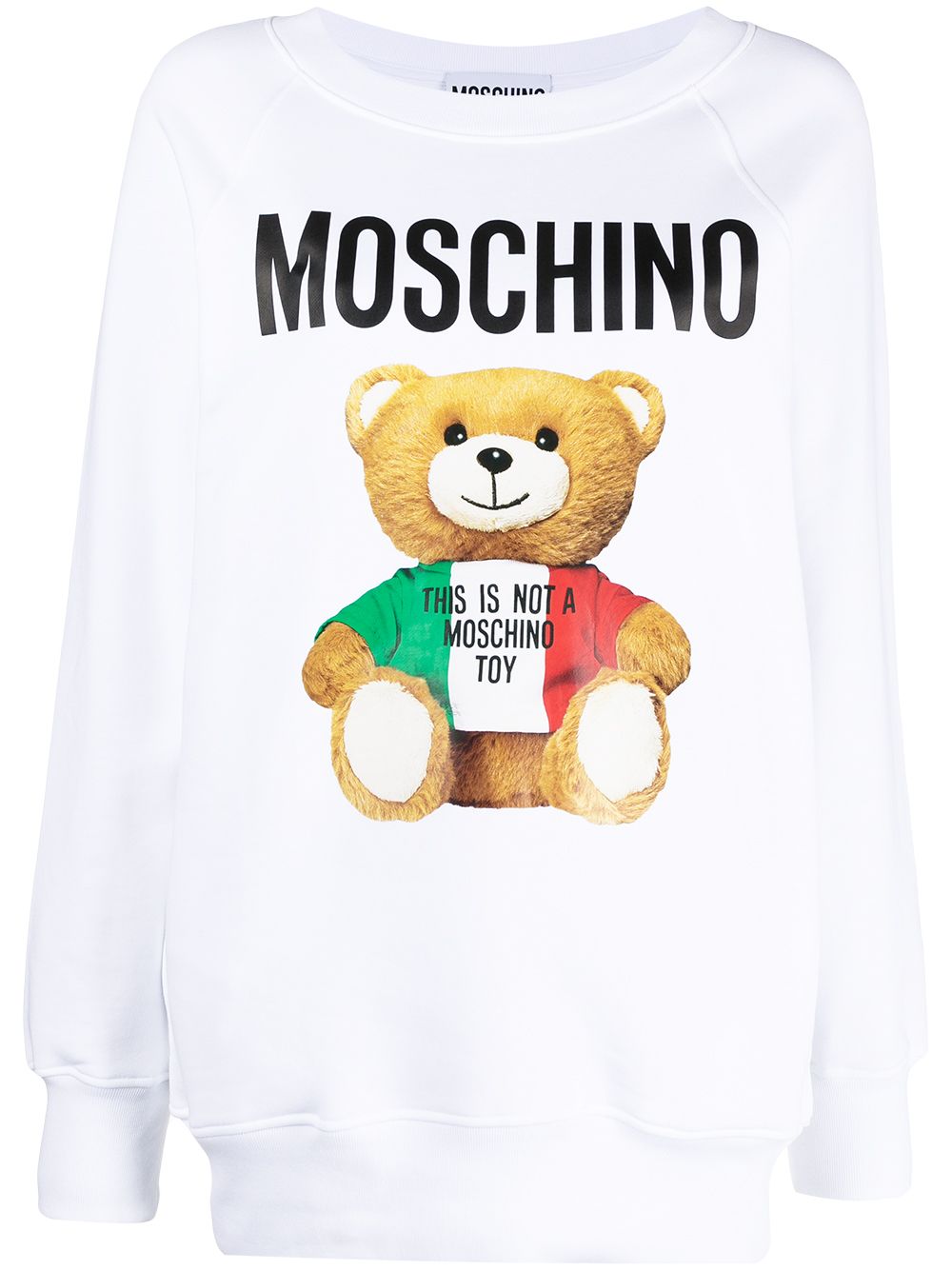 фото Moschino толстовка с принтом teddy bear