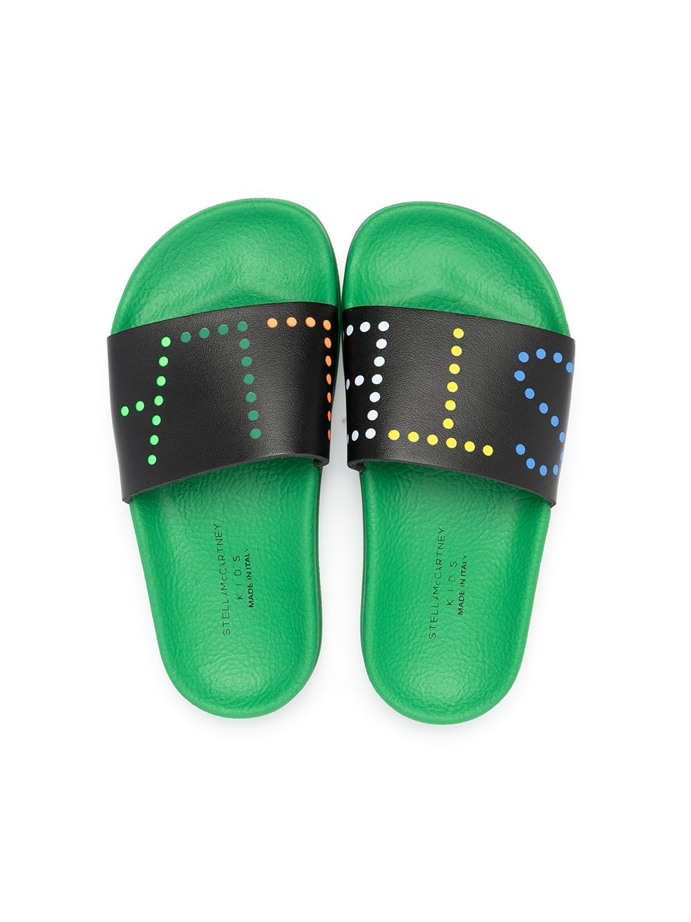 фото Stella mccartney kids logo-print slides