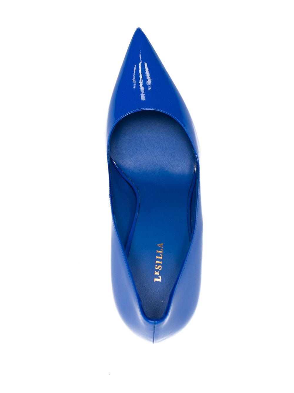 Shop Le Silla Eva Patent-leather Pumps In Blue