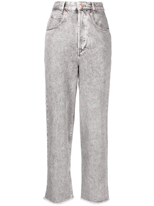 acid-wash straight-leg Jeans - Farfetch