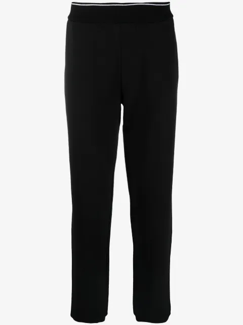 Armani Exchange pantalones deportivos con tobillos de canalé 