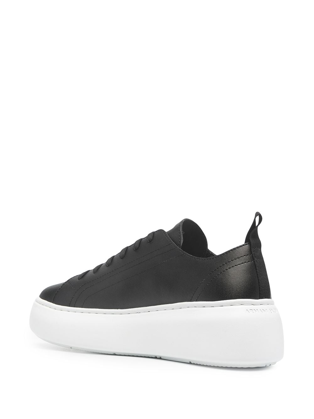 Shop Armani Exchange Chunky Lace-up Sneakers In Black