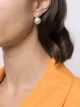 Image 2 of Eshvi embellished pearl drop earrings