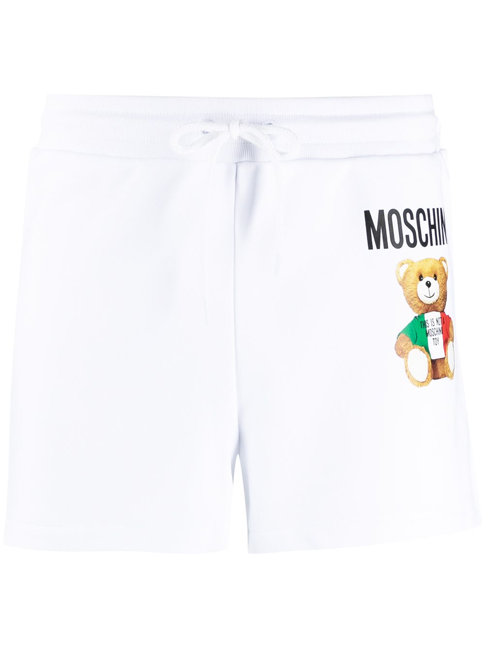 фото Moschino спортивные шорты с принтом teddy bear