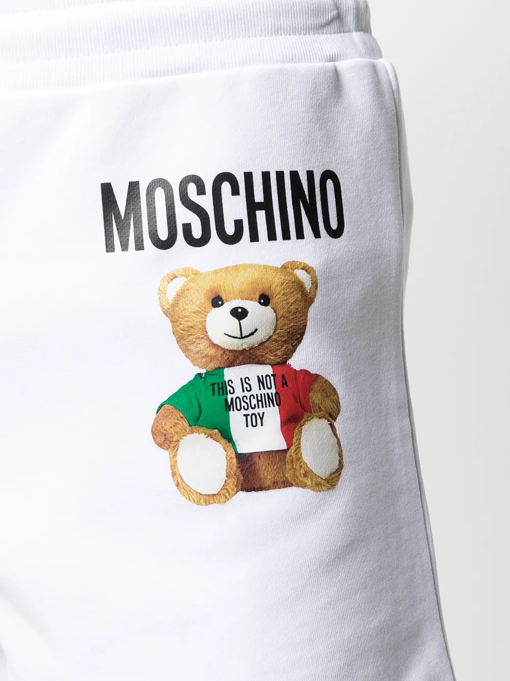 фото Moschino спортивные шорты с принтом teddy bear