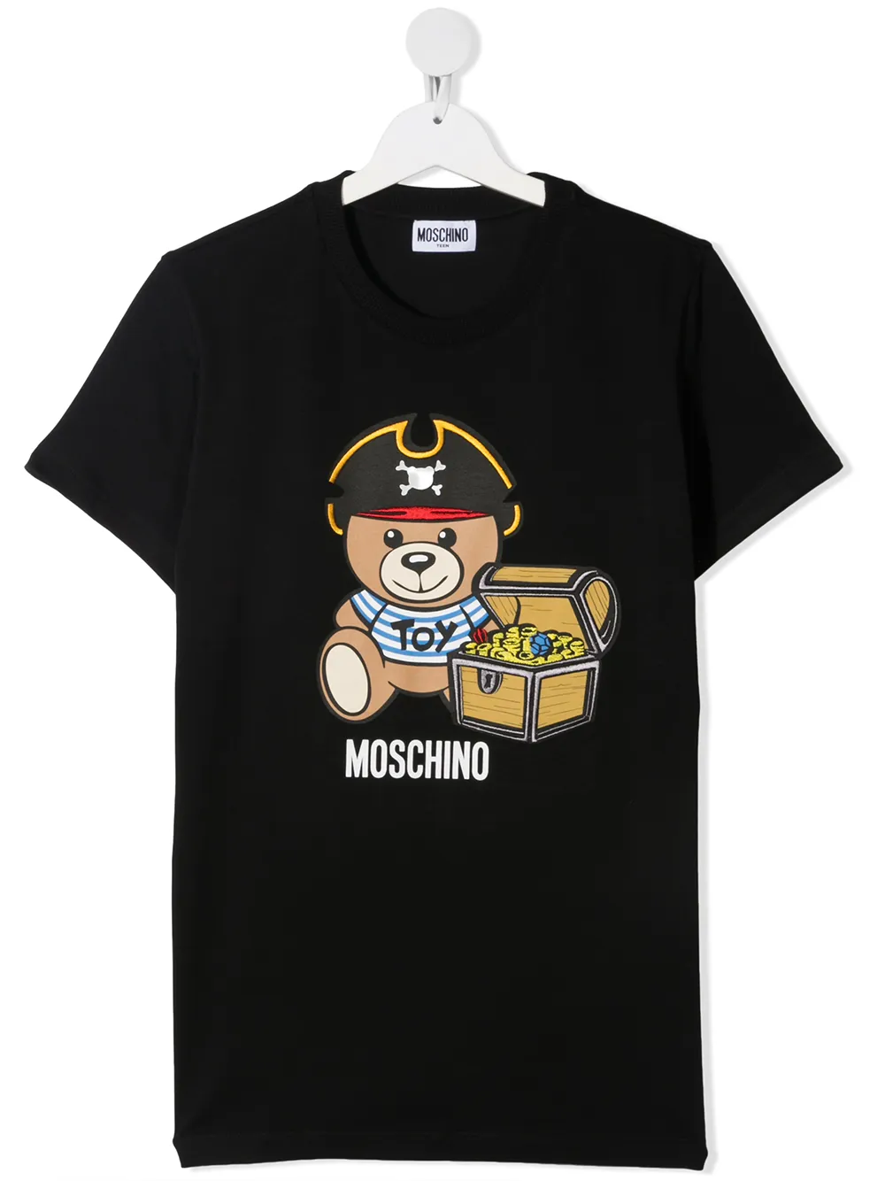 фото Moschino kids футболка с принтом