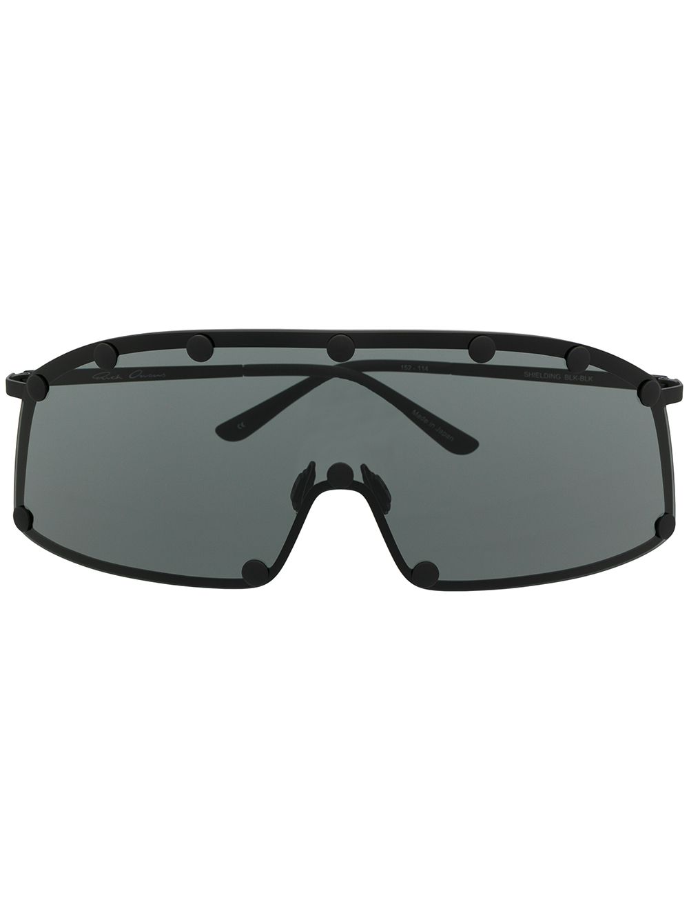 Shop Rick Owens Oversized Sunglasses In Black