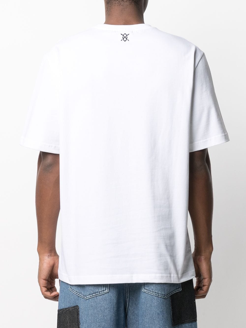 Shop Daily Paper Logo Embroidered T-shirt In White