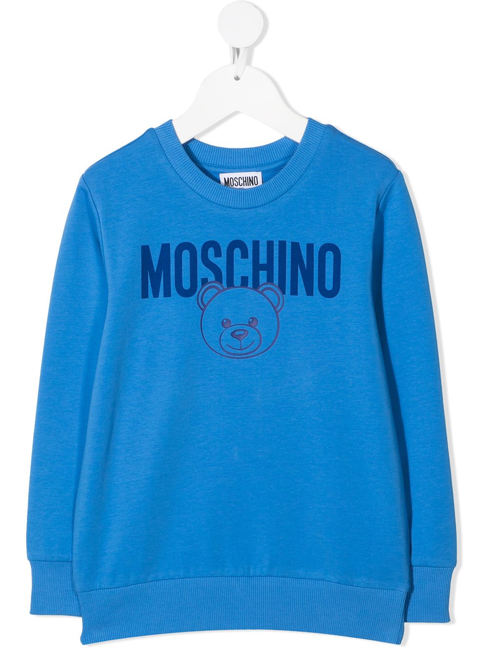 фото Moschino kids толстовка toy bear с логотипом