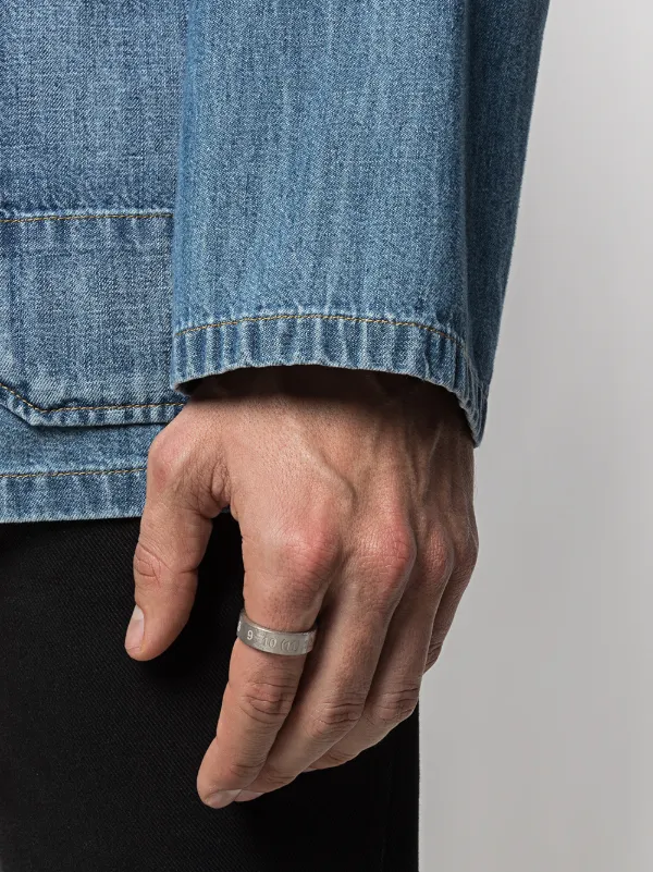 最終値下げ Number Margiela Maison Logo FARFETCH | Silver | Ring アクセサリー